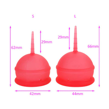 3. Menstrual cup size display