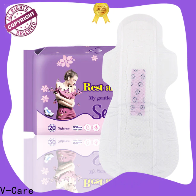 V-Care breathable sanitary napkin pad factory for ladies