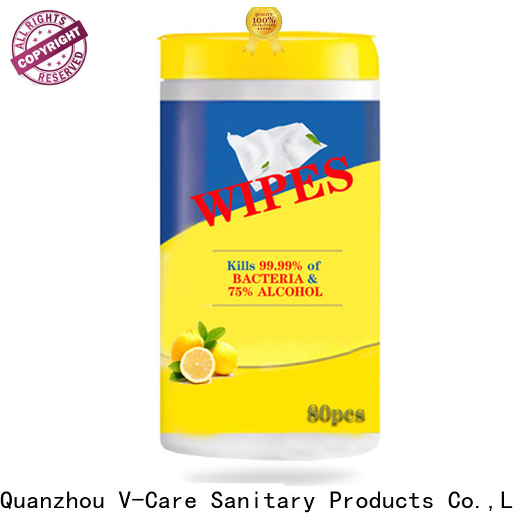 V-Care alcohol free wet tissue wipes company for adult
