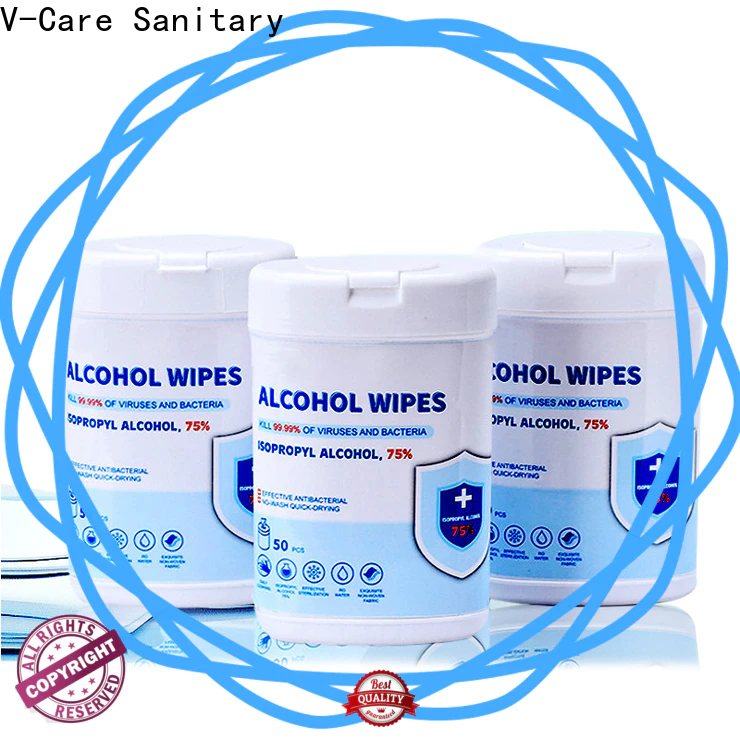 V-Care alcohol free cheap wet wipes manufacturers for men