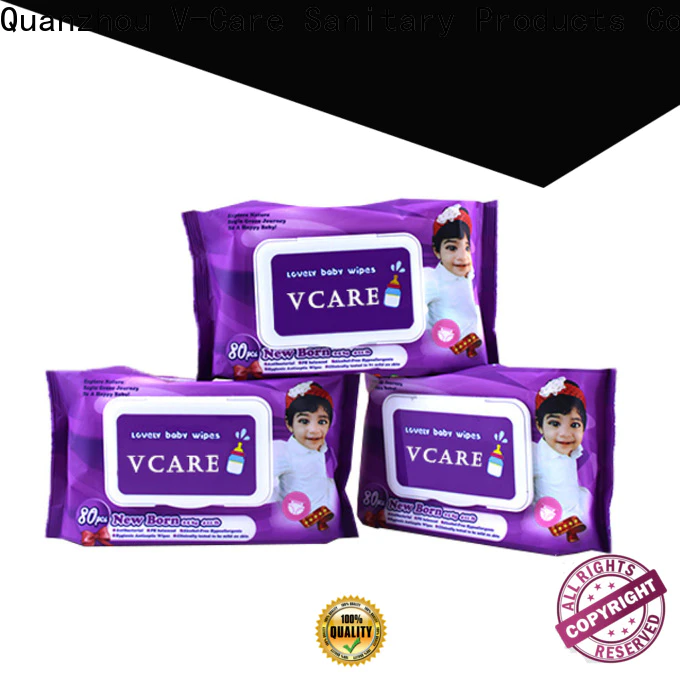 V-Care water wet wipes factory for adult