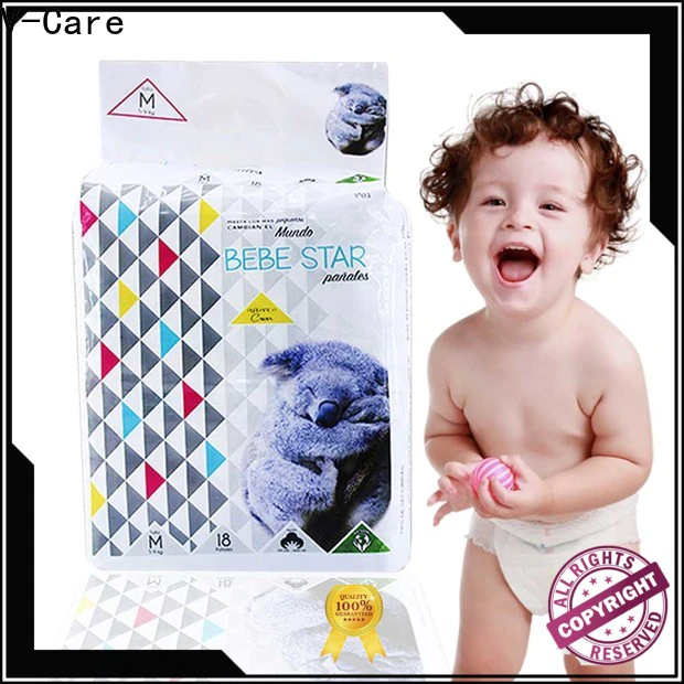 V-Care hot sale cheap baby nappies company for baby