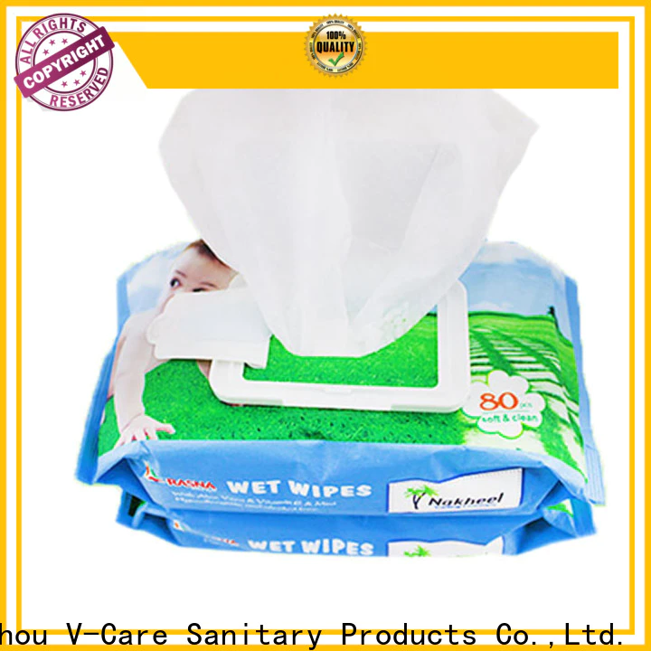 V-Care custom wet wipes company for women