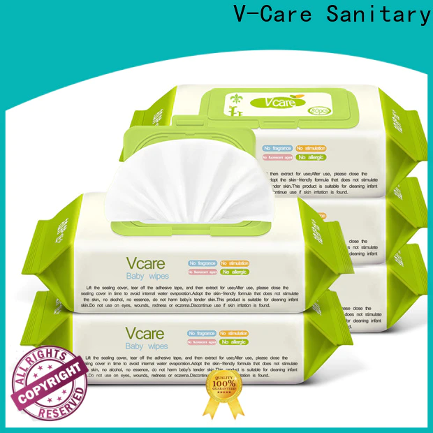 V-Care custom wet wipes supply for women