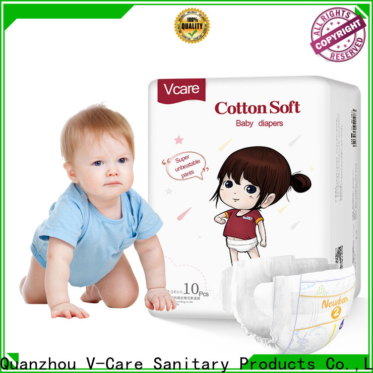 V-Care custom cheap infant diapers manufacturers for baby