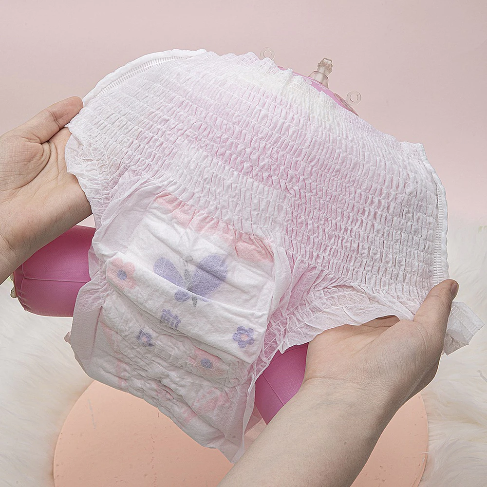 Night Use Anion Hot Air Lady Female Disposable Sanitary Napkin Pants for Menstrual Period