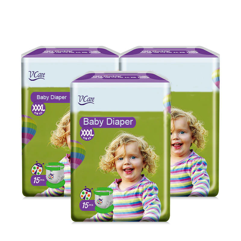 Factory Competitive Price Disposable Soft Breathable Bebe Nappies Baby Diaper Pants