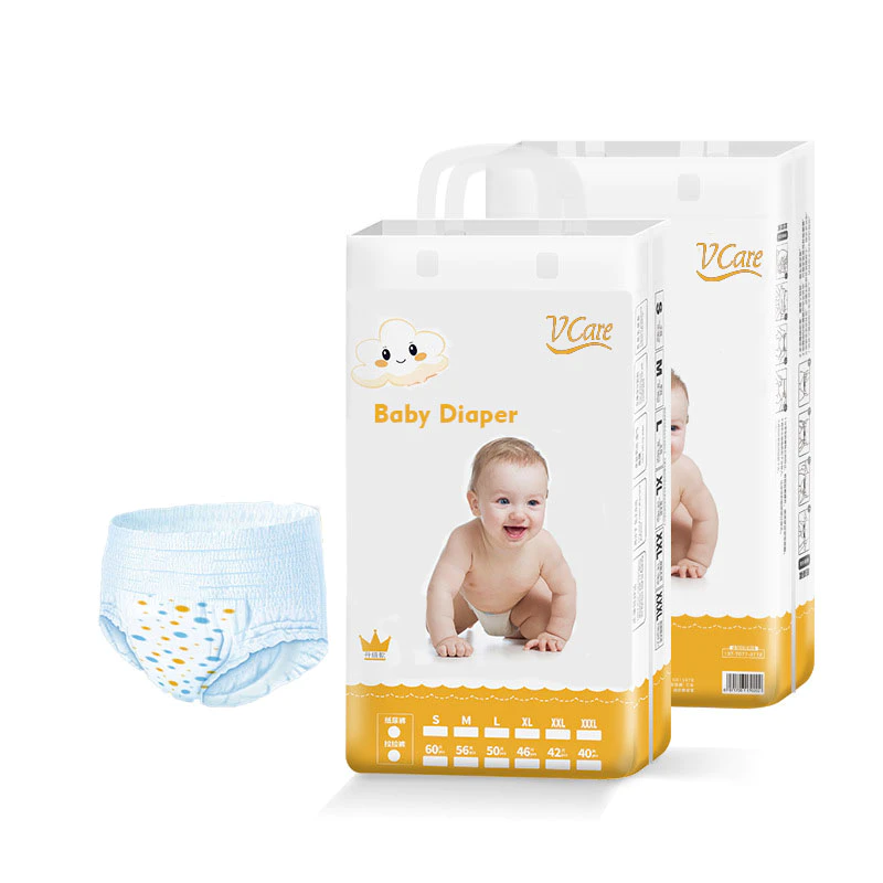 Factory Manufacture Disposable Adjustable Soft Skin Bamboo Fiber Baby Diaper
