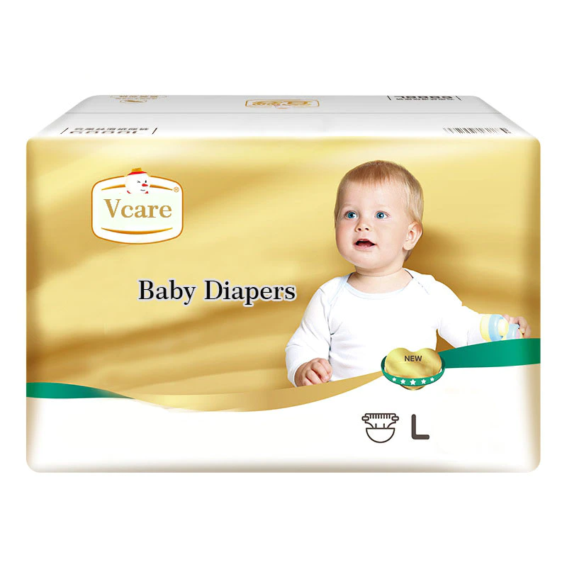 Eco Friendly Bamboo Fiber Infant Absorbing Magic Tape Baby Diapers Pants