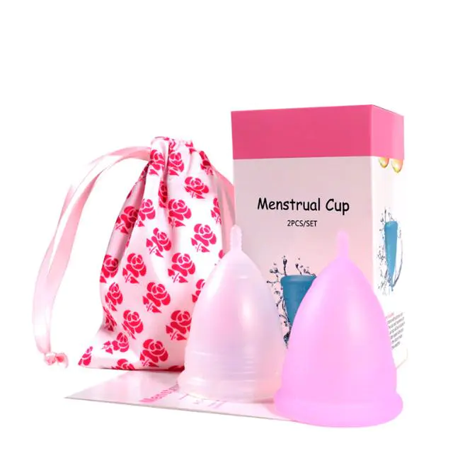 Wholesale CE Reusable Medical Grade Silicone Menstrual Cup Female Foldable Menstrual Cup