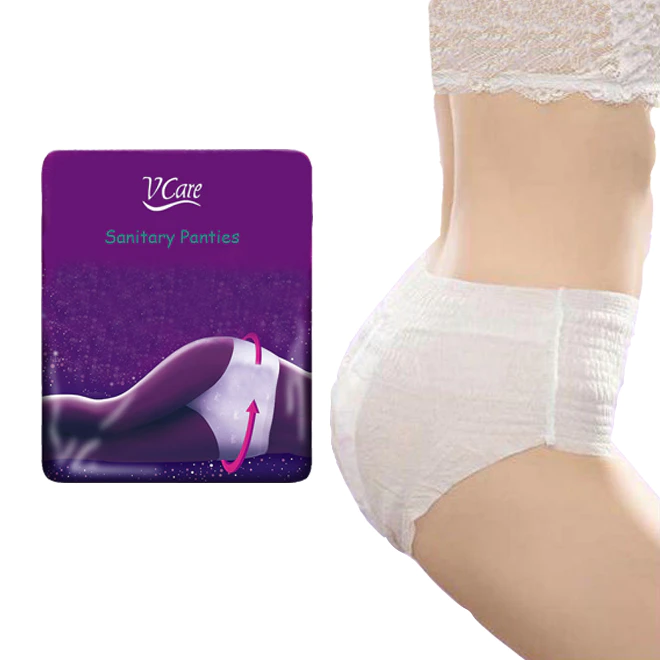 Adult Disposable Diaper Sexy Sanitary Napkin Period Panties Menstruation Pants For Women