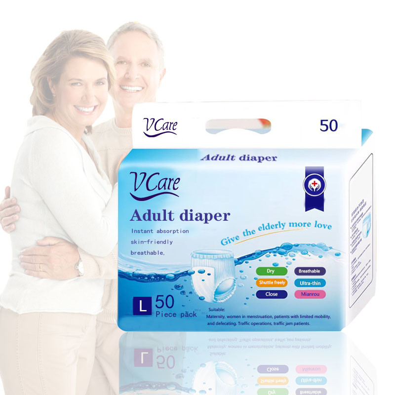 Factory Direct Sales Of Disposable Super Absorbent Adult Thick Diapers, Adult Incontinence Diapers Plastic Underwear