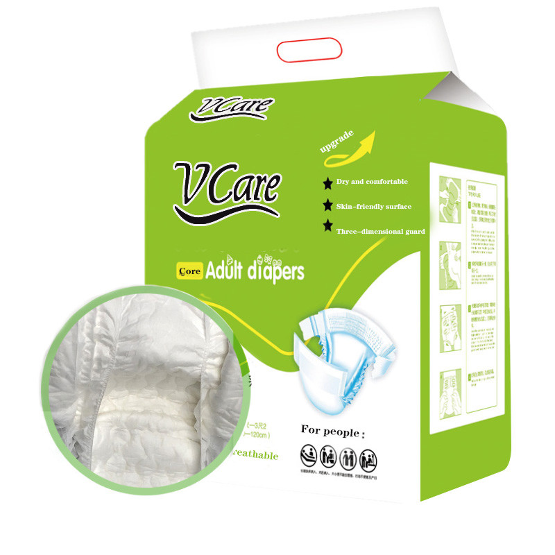 Custom Made Super Thick Dry Surface Adult Cotton Diapers, Own Factory Supply Printed Adult