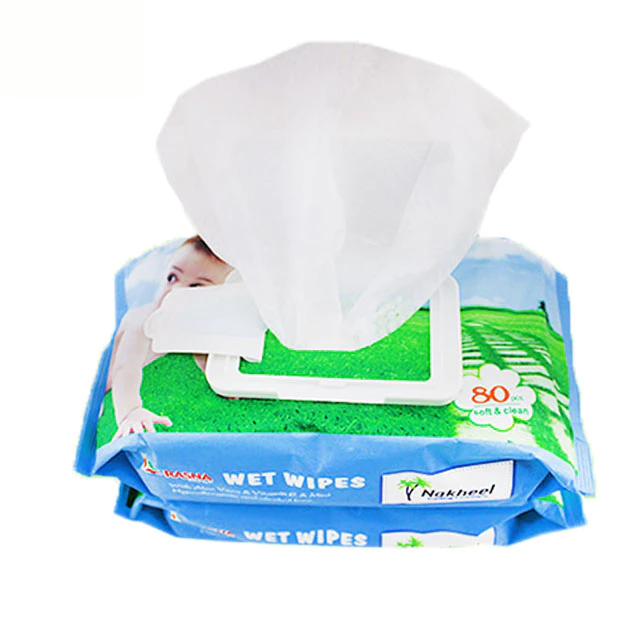 OEM Non Woven Spunlace With 80PcsWet Baby Wipes, Bamboo Baby Wipes Biodegradable