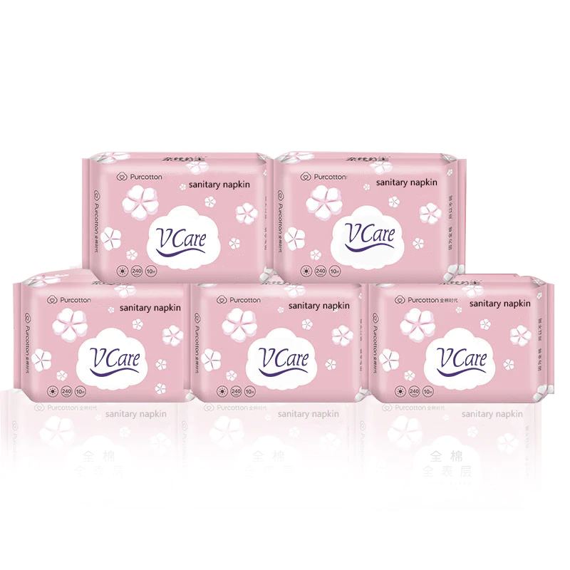 Ultra Thick Ladies Pads Wholesale Organic Cotton Anion Sanitary Napkin For Women