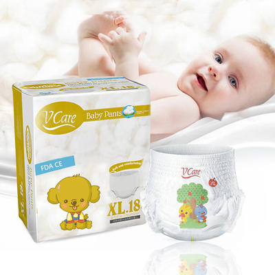 OEM Disposable Baby Diapers Pure Cotton Breathable Baby Diapers, A Grade Diaper Pants