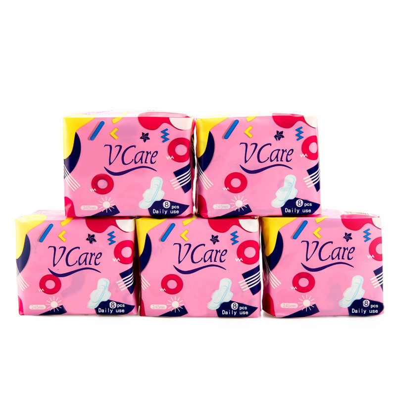 Customized Sex Sanitary Napkin Women's Cotton Sanitary Napkin With Negative Ion Sanitary Pad