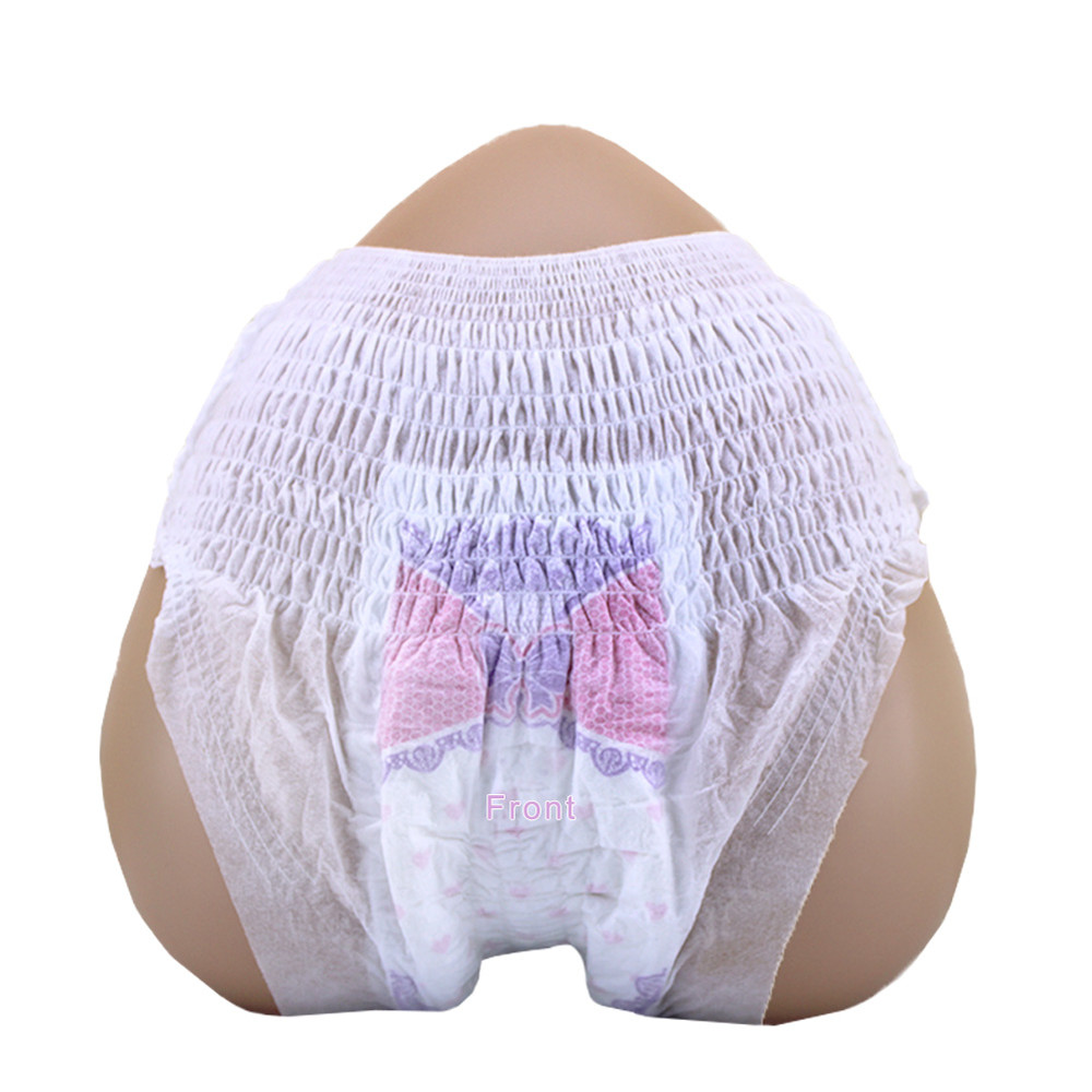 100% Safety No Leakage High Absorbent Disposable Panty Menstrual Period Sanitary Pants For Female