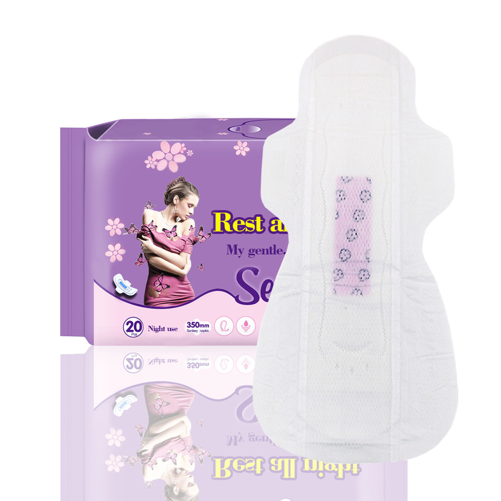 New Design Eco Friendly Cotton Sanitary Pad Biodegradable For Girls