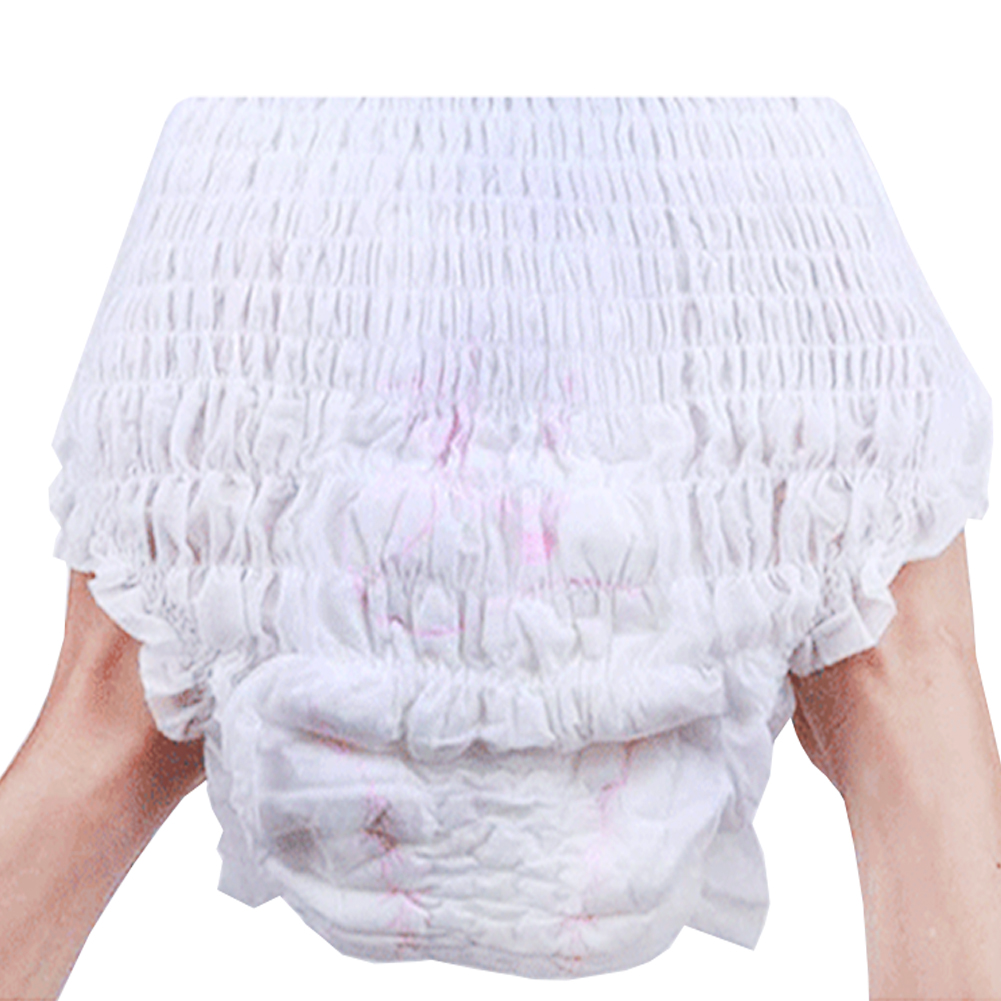 Wholesale Disposable Women's Sleep Warm Sexy Menstrual Pants, Disposable Period Pant Pad