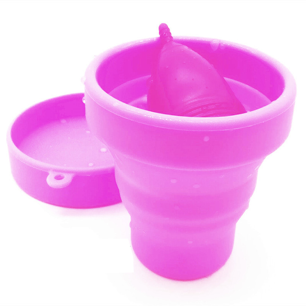 Organic Foldable Food Grade Silicone Copa Menstrual Cup Sterilizer From China