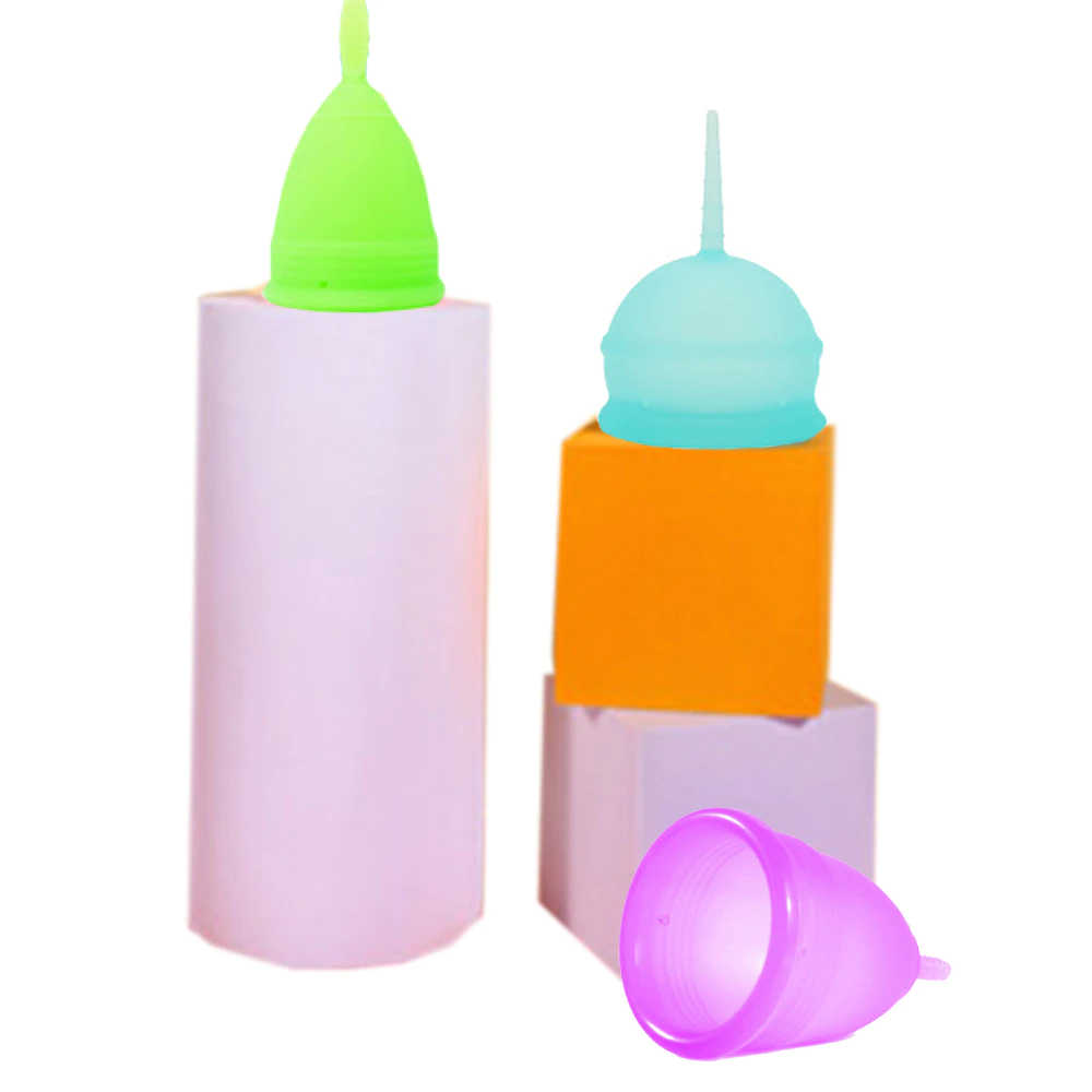 Custom Medical Grade A Lady Feminine Period Organic Multi Color Reusable Silicone Menstrual Cup