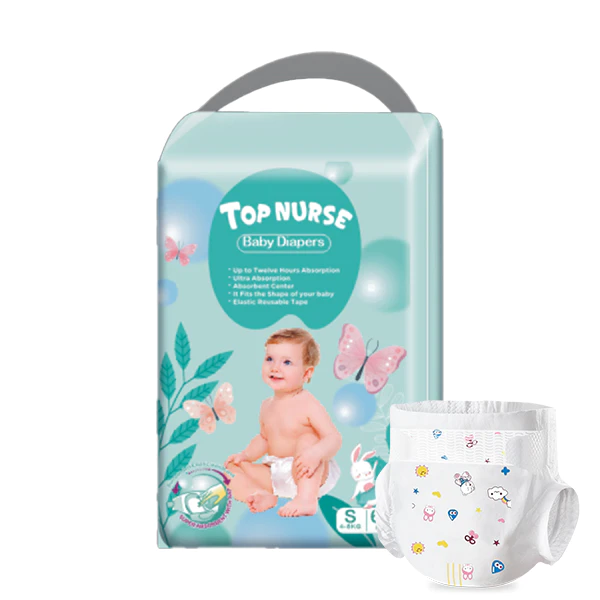 High Absorbency Soft New Born Breathable Baby Diapers Nappies