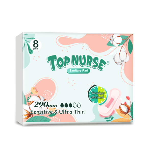 Factory 245mm Disposable Sanitary Towel Sanitary Napkin with Wings