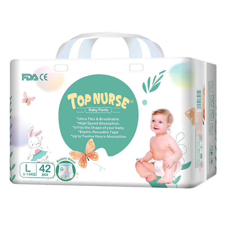 OEM/ODM Factory Manufacturer Portable Nappies Baby Diaper for Babies PP PE Baby Diapers Pants