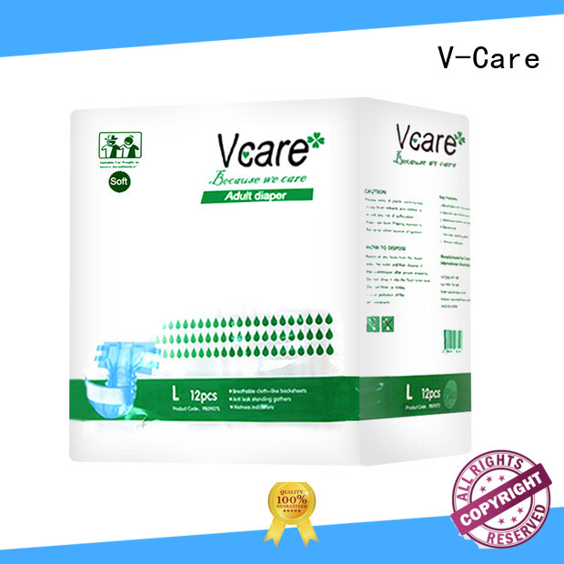 V-Care latest adult diaper supplies with custom services for adult
