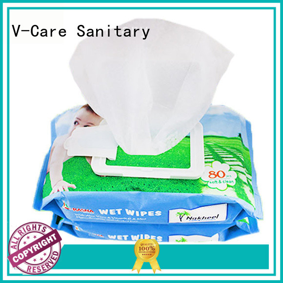 V-Care alcohol free best wet wipes manufacturers for adult